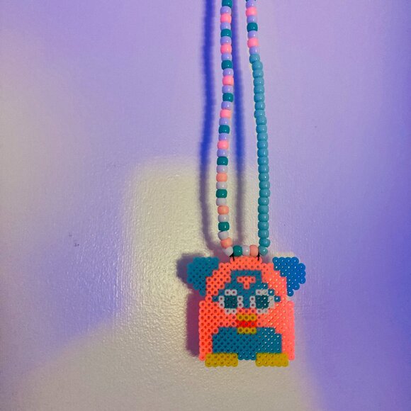 Furby Rave Kandi Perler Necklace - Picture 6 of 7